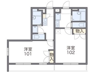 レオパレスみそのの物件間取画像